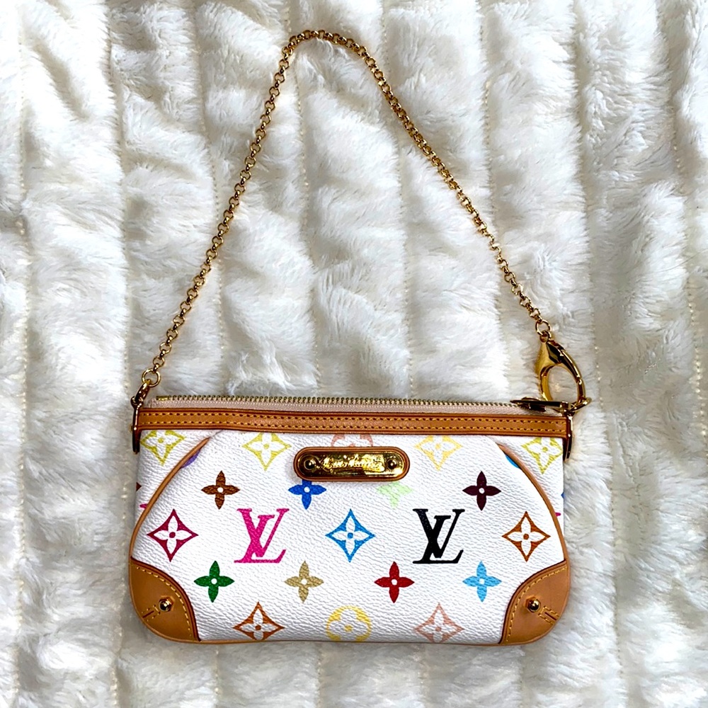 AUTHENTIC Louis Vuitton Pochette Milla MM Multi-Color